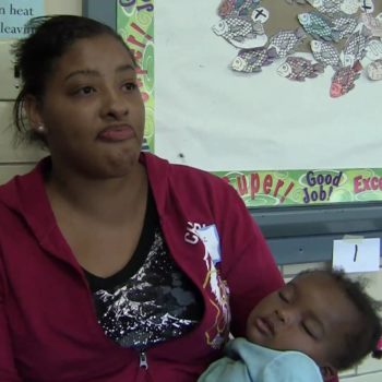 Precious is homeless living in a rotating shelter with her daughter
