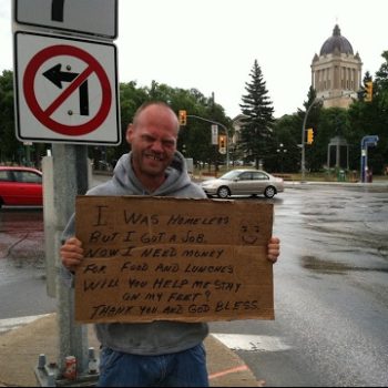 Mark says panhandling is better than doing a crime to survive and going to jail