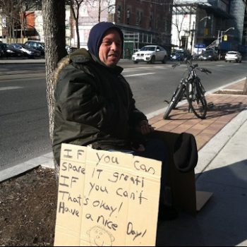 Bob panhandles to pay for a bed every night in Toronto