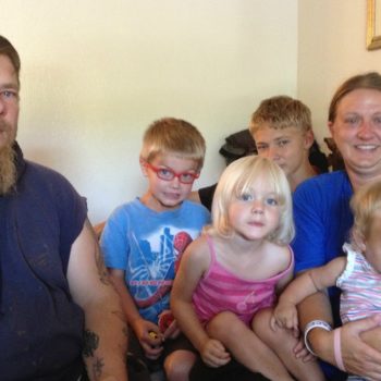 This homeless family with 6 children lives in a small hotel near St Louis