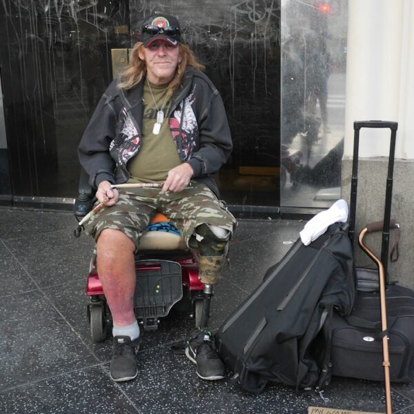 Douglas is a disabled veteran homeless on the streets of Hollywood