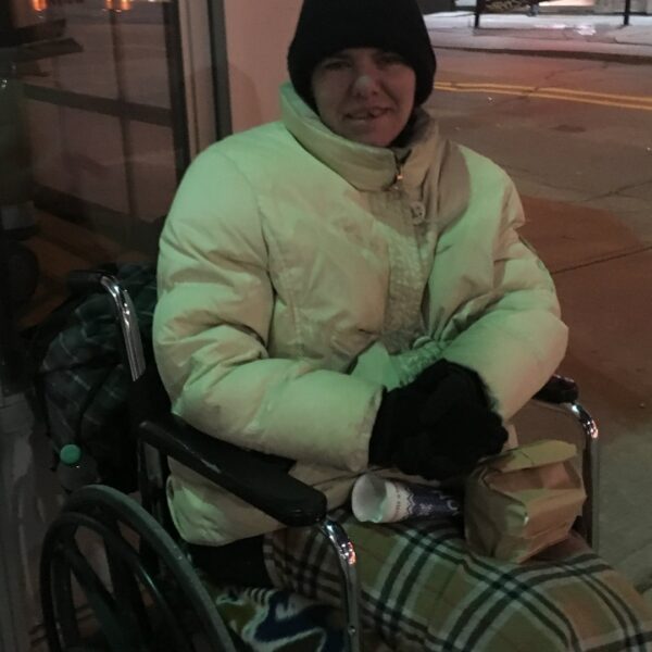 Jennifer is a young woman in a wheelchair and homeless in Toronto