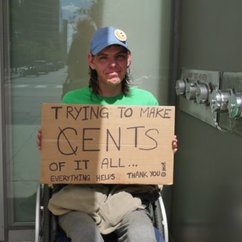 Jennifer is in a wheelchair disabled and STILL homeless in Toronto.