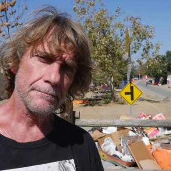Homeless man calls Orange County’s largest tent city home