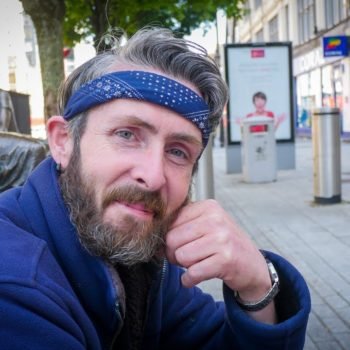 Homeless Man Sleeping Rough in Cardiff Wales Used to Be a Registered Nurse