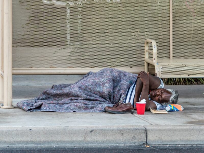 black homeless