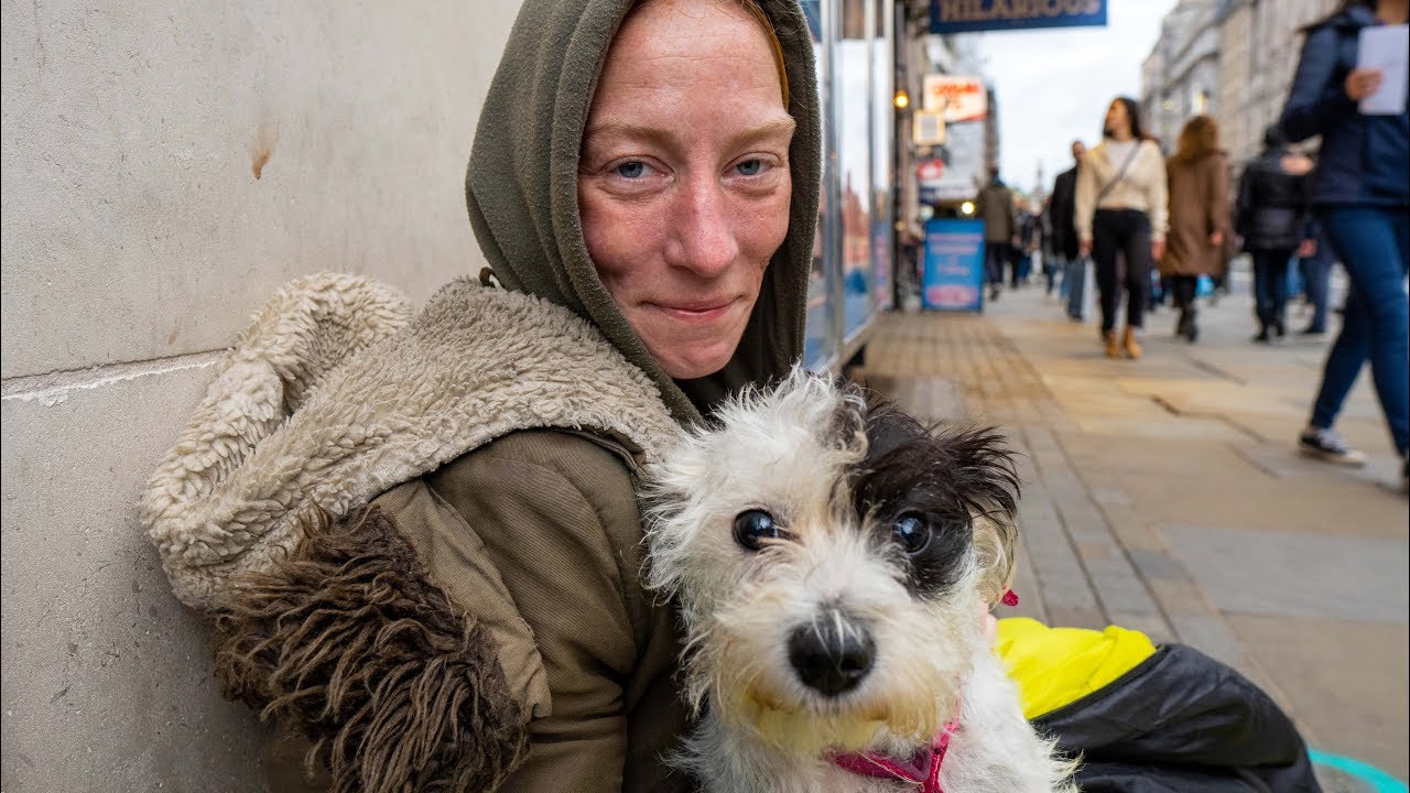 Homeless Woman Sleeping Rough In London After Domestic Violence 
