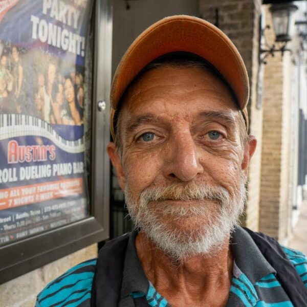 Homeless Man Outside for 34 Years in Austin,