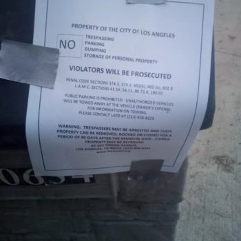 homeless sweeps eviction notice 