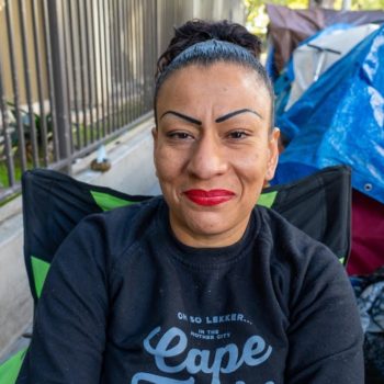 Cancer Survivor and Homeless Veteran Living in a Tent in LA's Koreatown