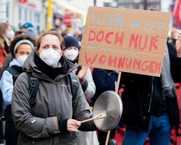 Affordable housing demonstration in Berlin