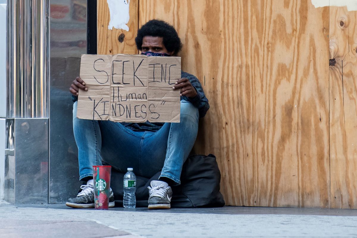 homelessness - seeking human kindness