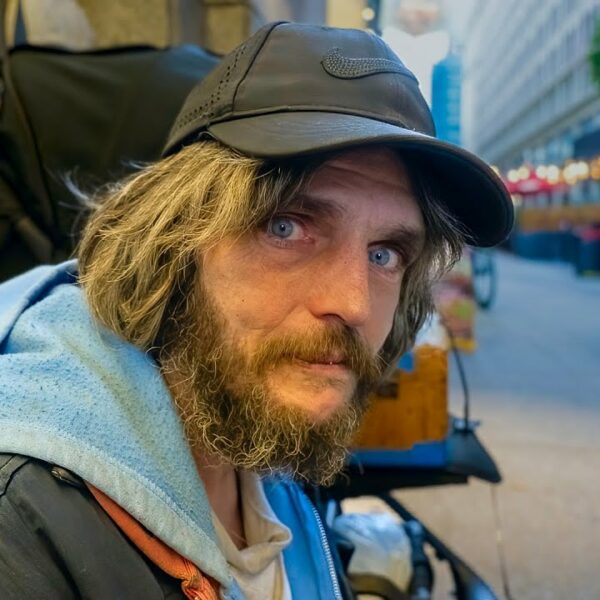 Homeless Man on the Streets of NYC after His Wife Died