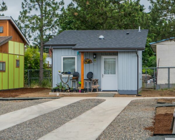 tiny home village for homeless people