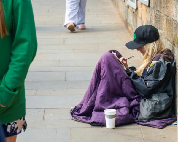 homeless young woman, youth homelessness