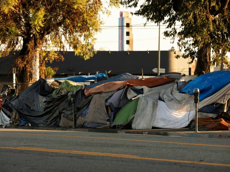 homeless encampment in california