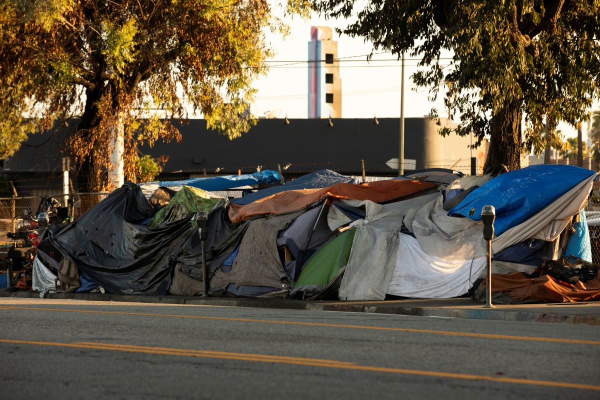 homeless encampment in california