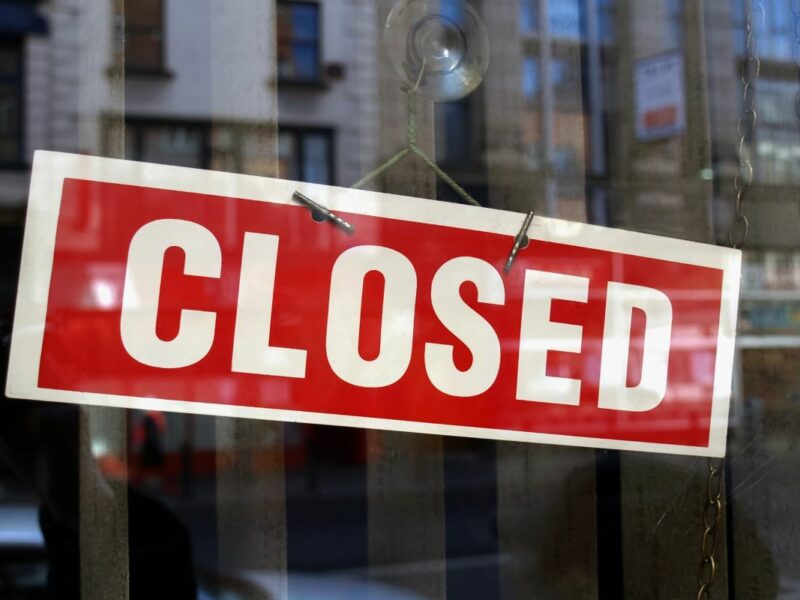 homeless Shelters closed and bankrupt
