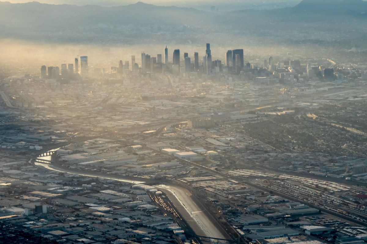 Fog over Los Angeles